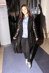 Victoria Justice Casual Style - at LAX Airport, January 2015