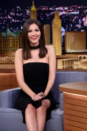 Victoria Justice Leggy - The Tonight Show Starring Jimmy Fallon in New York, January 2015