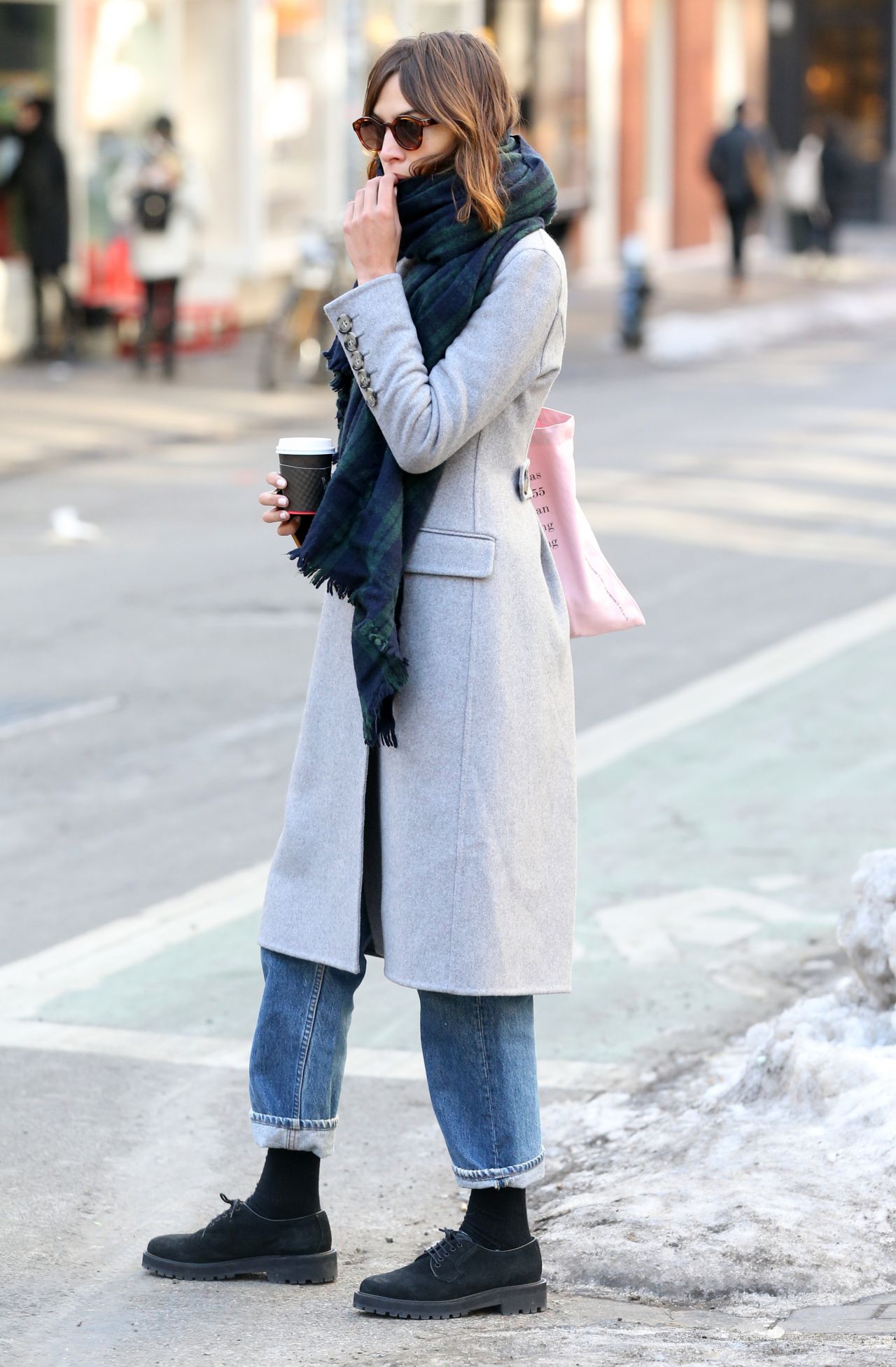 Alexa Chung - Out in New York City, February 2015 • CelebMafia