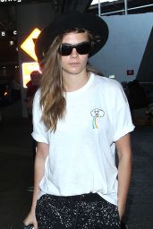 Cara Delevingne Street Style - at LAX Airport in Los Angeles