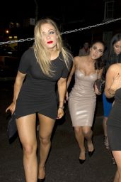 Casey Batchelor & Vicky Pattison Night Out Style - at The Bullroom in Canterbury, January 2015