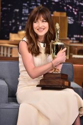 Dakota Johnson Appeared on 'The Tonight Show' in New York City ...