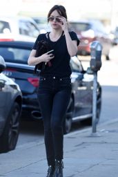Dakota Johnson Street Style - Out in Los Angeles, Feb 2015