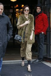Dakota Johnson Style - Leaving the Bowery Hotel in New York City, Feb. 2015