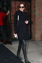Dakota Johnson Style - Out in New York City, February 2015