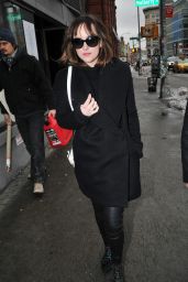 Dakota Johnson Style - Out in New York City, February 2015