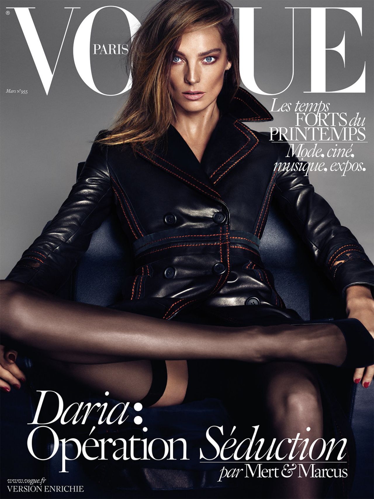 Daria Werbowy – Vogue Paris Magazine March 2015 Cover