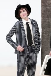 Ellen Page - Suits up for a Beach Photoshooot - Los Angeles, February 2015