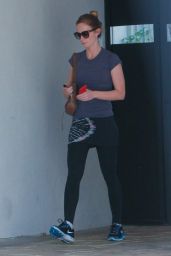 Emily Blunt - Leaving Rise Movement Gym in West Hollywood, February 2015