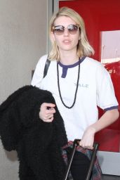 Emma Roberts - at LAX Airport, February 2015
