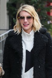Emma Roberts Street Style - Out in New York City, February 2015