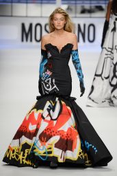 Gigi Hadid - Moschino Fashion Show in Milan, February 2015