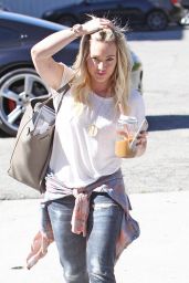 Hilary Duff Casual Style - Going to a Recording Studio in Los Angeles, Feb. 2015