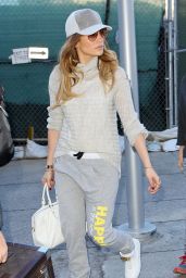 Jennifer Lopez Casual Style - LAX Airport in Los Angeles, February 2015