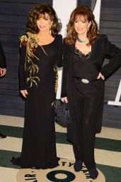 Joan Collins & Jackie Collins - 2015 Vanity Fair Oscar Party in Hollywood