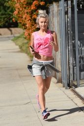 Julianne Hough - Out Jogging in West Hollywood, February 2015