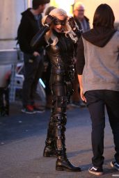 Katie Cassidy - On the Set of 