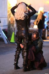 Katie Cassidy - On the Set of 