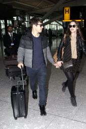 Keira Knightley - With Her Husband James Righton At Heathrow Airport, February 2015