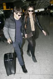 Keira Knightley - With Her Husband James Righton At Heathrow Airport, February 2015