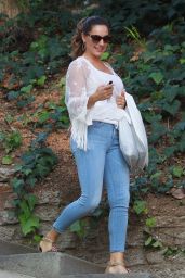Kelly Brook in Jeans - Out in Beverly Hills, February 2015