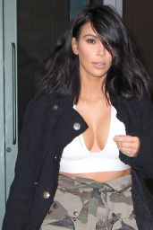Kim Kardashian in Camouflage Pants -Out in New York City, February 2015