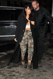 Kim Kardashian in Camouflage Pants -Out in New York City, February 2015