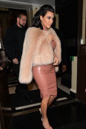 Kim Kardashian Style - Out in London, February 2015