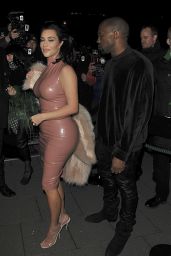 Kim Kardashian Style - Out in London, February 2015