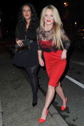 Kirsty-Leigh Porter Night Out Style – at The Amanzi Restaurant in Liverpool, Jan. 2015