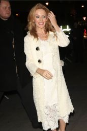 Kylie Minogue -Arrives at the BBC Studios For The One Show in London, Jan. 2015