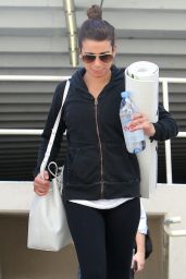 Lea Michele - Leaving a Yoga Class in Hollywood, Febuary 2015 • CelebMafia