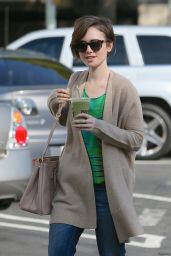 Lily Collins Street Style - Out in West Hollywood, February 2015