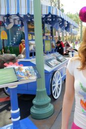 Maitland Ward - Candid Photoshoot at Disneyland in Anaheim, Feb. 2015