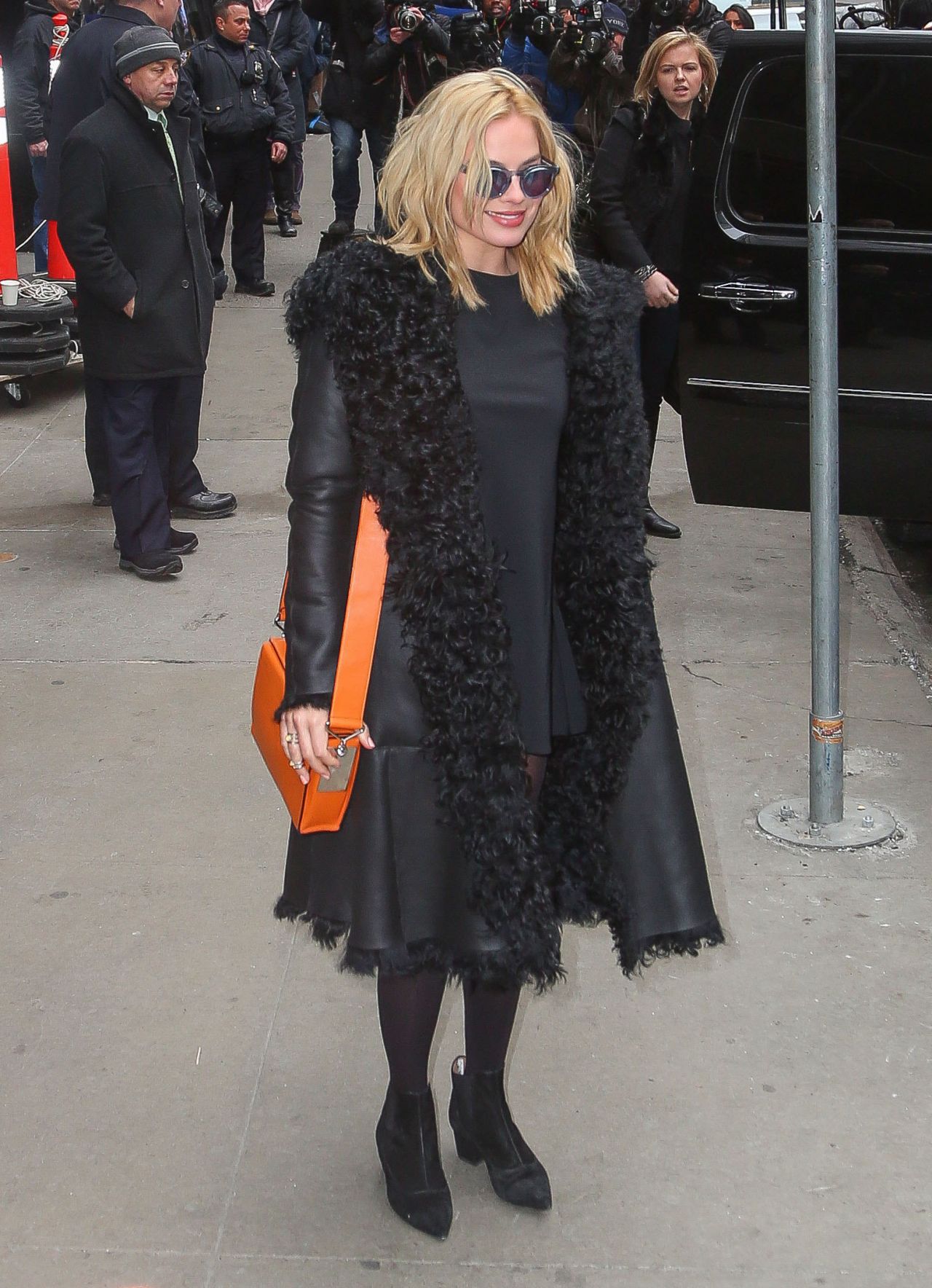 Margot Robbie at 'Good Morning America' in New York City, February 2015 ...