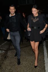 Michelle Keegan Displays Her Tanned and Toned Legs - With Fiancé Mark Wright at CTZN Bar in Chelmsford, Essex