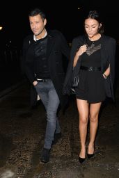Michelle Keegan Displays Her Tanned and Toned Legs - With Fiancé Mark Wright at CTZN Bar in Chelmsford, Essex
