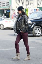 Michelle Rodriguez Street Style - Out in NYC, February 2015