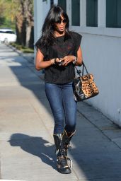 Naomi Campbell Street Style - Out in Beverly Hills, February 2015