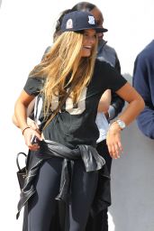 Nina Agdal Casual Style - Out in Miami, January 2015