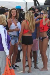 Nina Agdal - Model Beach Volleyball 2015