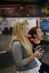 Olivia Holt - Dylan Riley Snyder Races Into His 18th Year With Nintendo at K1 Speed in Gardena, California