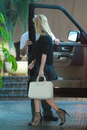 Reese Witherspoon in Mini Skirt - Chateau Marmont in West Hollywood, February 2015