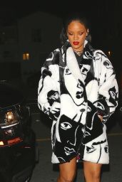 Rihanna Fashion - Out for Dinner at Giorgio Baldi in Los Angeles, February 2015