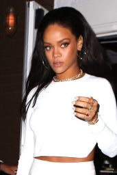 Rihanna Style - at Giorgio Baldi Restaurant in Los Angeles, Feb. 2015