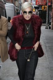 Rita Ora - Arriving at Tommy Hilfiger Fall/Winter 2015 Show in New York