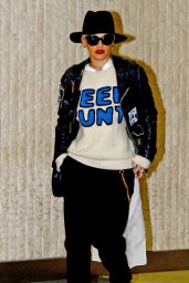 Rita Ora - at JFK Airport in New York, Feb. 2015