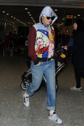 Rita Ora Street Style - Heathrow Airport in London, February 2015
