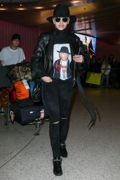 Rita Ora Style - at LAX Airport in Los Angeles, Febraury 2015