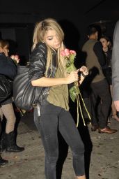 Sarah Hyland Night Out Style - Outside Warwick Nightclub in Hollywood, Jan 2015